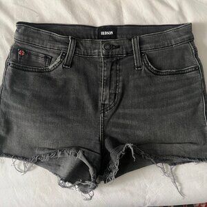 HUDSON Jeans – Gracie High Waist Raw Hem Denim Shorts